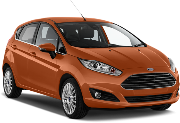 Ford Fiesta Hatchback в цвете orange