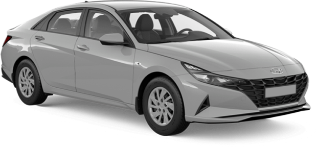 Hyundai New Elantra в цвете серый cyber grey