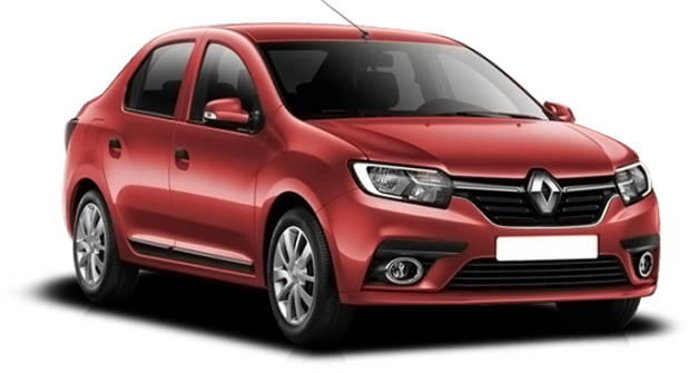 Renault New Logan в цвете красный