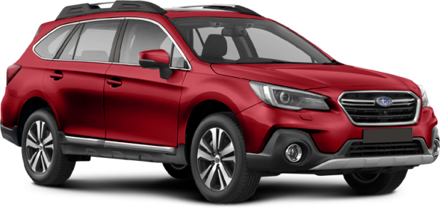 Subaru Outback в цвете красный