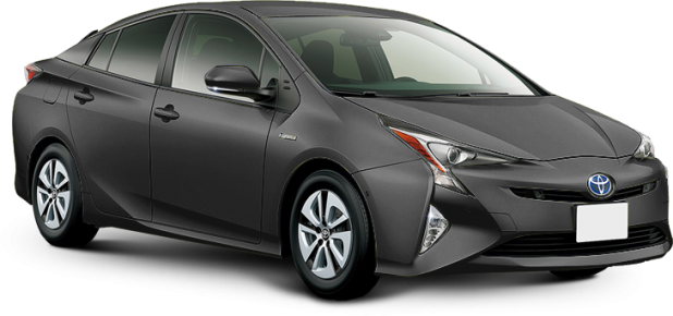 Toyota Prius в цвете темно-серый