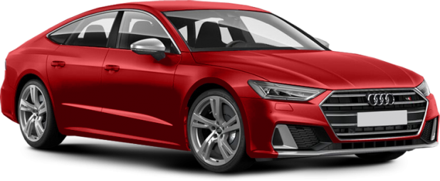 Audi S7 в цвете красный металлик (tango red)