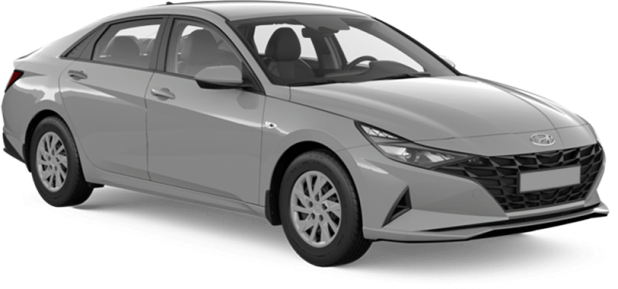 Hyundai New Elantra в цвете серый fluid metal